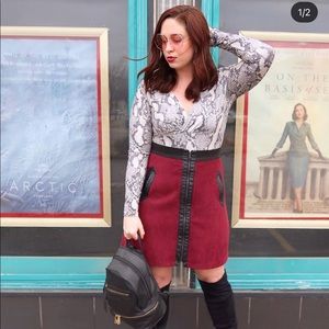 Snake print bodysuit